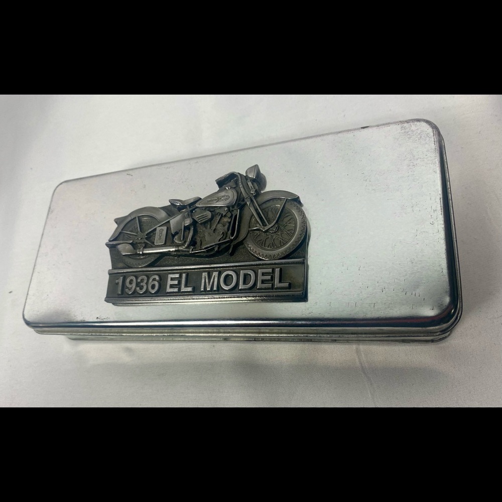 Collectors Harley Davidson Tin 1936 EL MODEL Tin Box